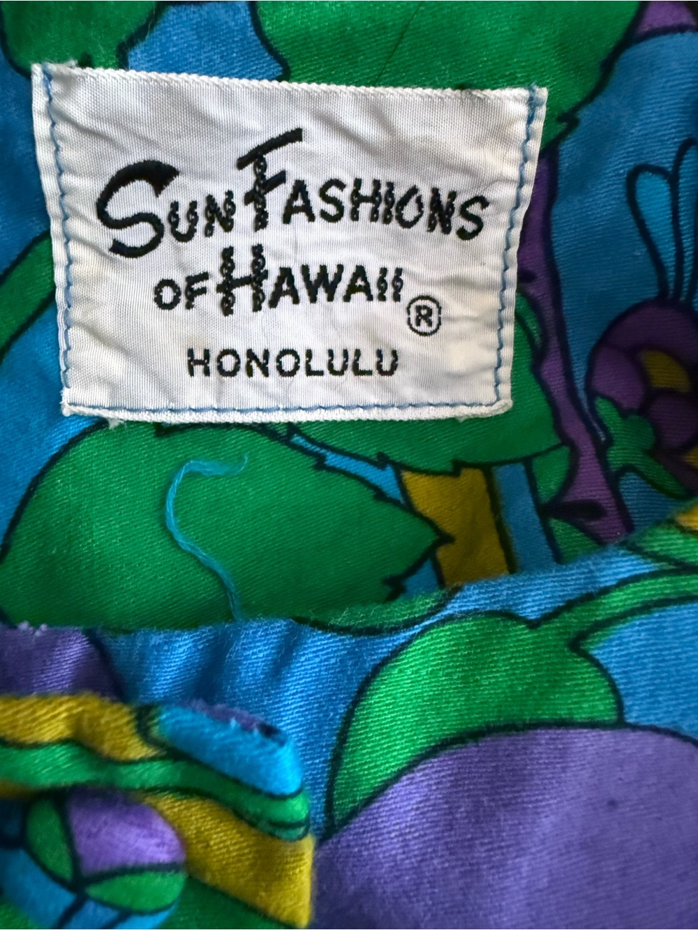 Vtg 70s Sun Fashions Of Hawaii Women’s S Flower Power Groovy Top Hippie Blouse - Picture 9 of 9